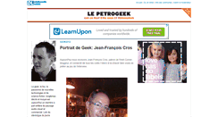 Desktop Screenshot of lepetrogeek.blogs.dordognelibre.fr